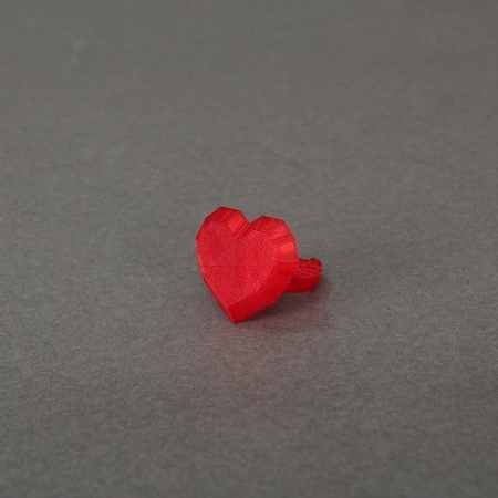 Modelo 3d de Corazón anillo para impresoras 3d