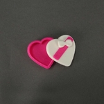 Modelo 3d de Candy cuadro de corazón para impresoras 3d