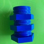  Dual threaded bolt and nut toy  3d model for 3d printers