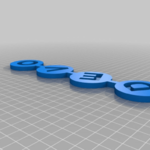  Devo logo  3d model for 3d printers