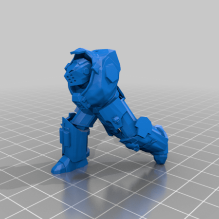 Modelo 3d de La carga de grey knight para impresoras 3d