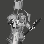  Charging grey knight  3d model for 3d printers