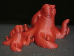 Modelo 3d de Hank el pulpo (fácil de impresión sin soporte)  para impresoras 3d