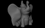 Modelo 3d de Dumbo (fácil de impresión sin soporte) para impresoras 3d