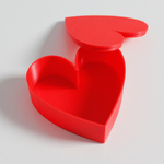 Modelo 3d de Cuadro de corazón para impresoras 3d