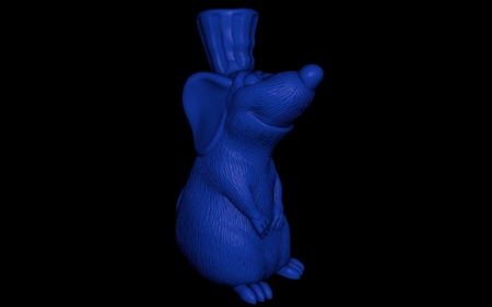 Modelo 3d de Remy ratatouille (fácil de impresión sin soporte) para impresoras 3d