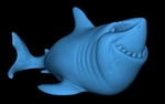 Modelo 3d de Bruce el tiburón (fácil de impresión sin soporte) para impresoras 3d