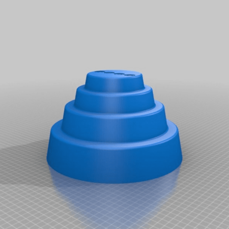 Modelo 3d de Devo de energía de la cúpula con el logotipo de para impresoras 3d
