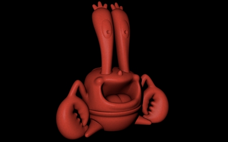 Bebé Krabs (Fácil de impresión sin soporte)