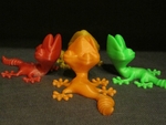  Fridge magnet climbing gecko  3d model for 3d printers