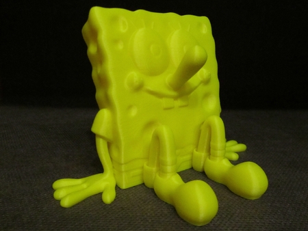 Modelo 3d de Bob esponja (fácil de impresión sin soporte) para impresoras 3d