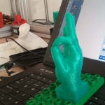 Modelo 3d de Mano de aceptar en duplo compatible para impresoras 3d