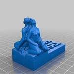  Vigeland sculpture on duplo compatible brick  3d model for 3d printers