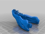 Modelo 3d de T-rex esqueleto para impresoras 3d