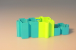  Puzzle pencil cup  3d model for 3d printers