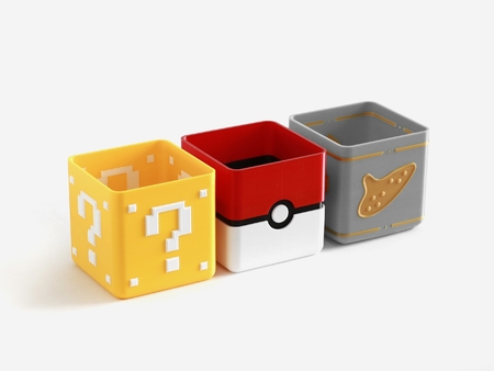  Video game planter collection  3d model for 3d printers