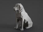  Low poly dog - beto  3d model for 3d printers