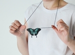 Modelo 3d de Mariposa collar para impresoras 3d