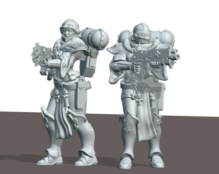  Sisters of the basic trooper  3d model for 3d printers