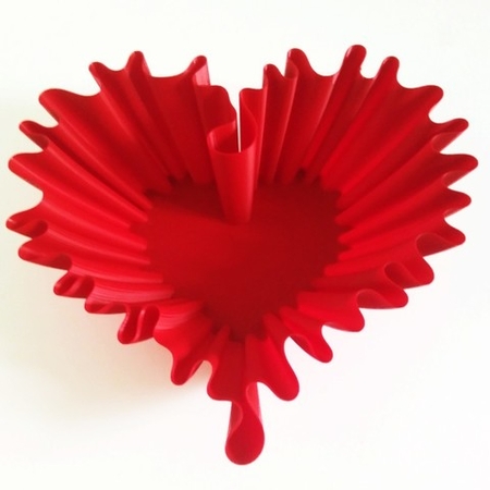  Wavey love  3d model for 3d printers