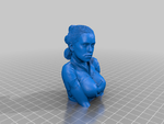  Rey skywalker - daisy ridley (bust)  3d model for 3d printers