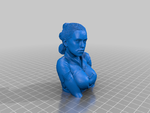 Modelo 3d de Rey skywalker - daisy ridley (busto) para impresoras 3d