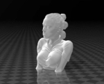 Modelo 3d de Rey skywalker - daisy ridley (busto) para impresoras 3d