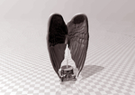  Angel wing sculpture  3d model for 3d printers