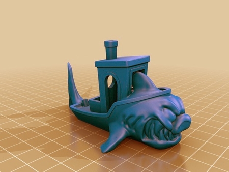  Megalodon benchy  3d model for 3d printers