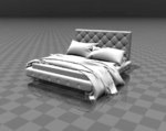  Double bed  3d model for 3d printers