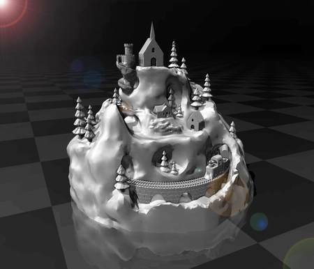  Christmas village  3d model for 3d printers