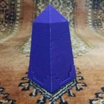 Modelo 3d de Obelisco de la caja para impresoras 3d