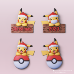 Modelo 3d de Adornos de navidad(pokemon) para impresoras 3d
