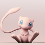  Mew(pokemon)  3d model for 3d printers