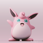  Wigglytuff(pokemon)  3d model for 3d printers