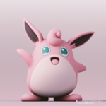 Modelo 3d de Wigglytuff(pokemon) para impresoras 3d