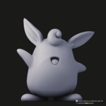  Wigglytuff(pokemon)  3d model for 3d printers