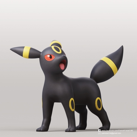 Modelo 3d de Umbreon(pokemon) para impresoras 3d