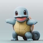  Squirtle(pokemon)  3d model for 3d printers