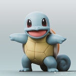 Modelo 3d de Squirtle(pokemon) para impresoras 3d