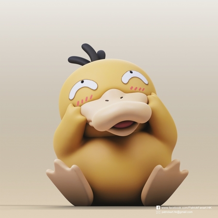  Psyduck(pokemon)  3d model for 3d printers