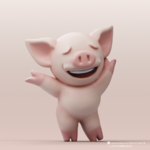 Modelo 3d de  lihkg de cerdo(lihkg) para impresoras 3d