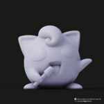  Jigglypuff(pokemon)  3d model for 3d printers