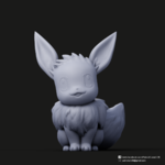 Modelo 3d de Eevee(pokemon) para impresoras 3d