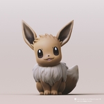  Eevee(pokemon)  3d model for 3d printers
