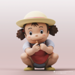  Mei kusakabe(my neighbor totoro)  3d model for 3d printers