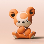 Modelo 3d de Teddiursa(pokemon) para impresoras 3d