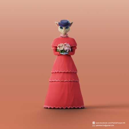 Modelo 3d de Luisa(susurro del corazón) para impresoras 3d