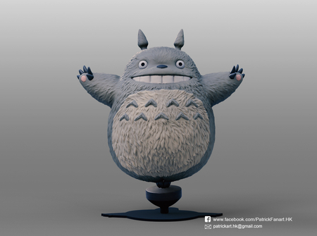 Modelo 3d de Totoro(mi vecino totoro) para impresoras 3d