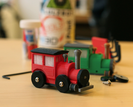 Modelo 3d de Multi-color de tren brio para impresoras 3d